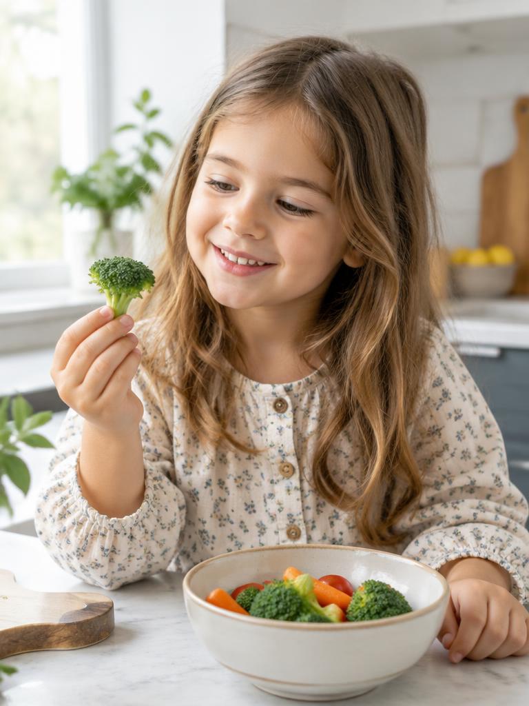 Happy child at mealtime
